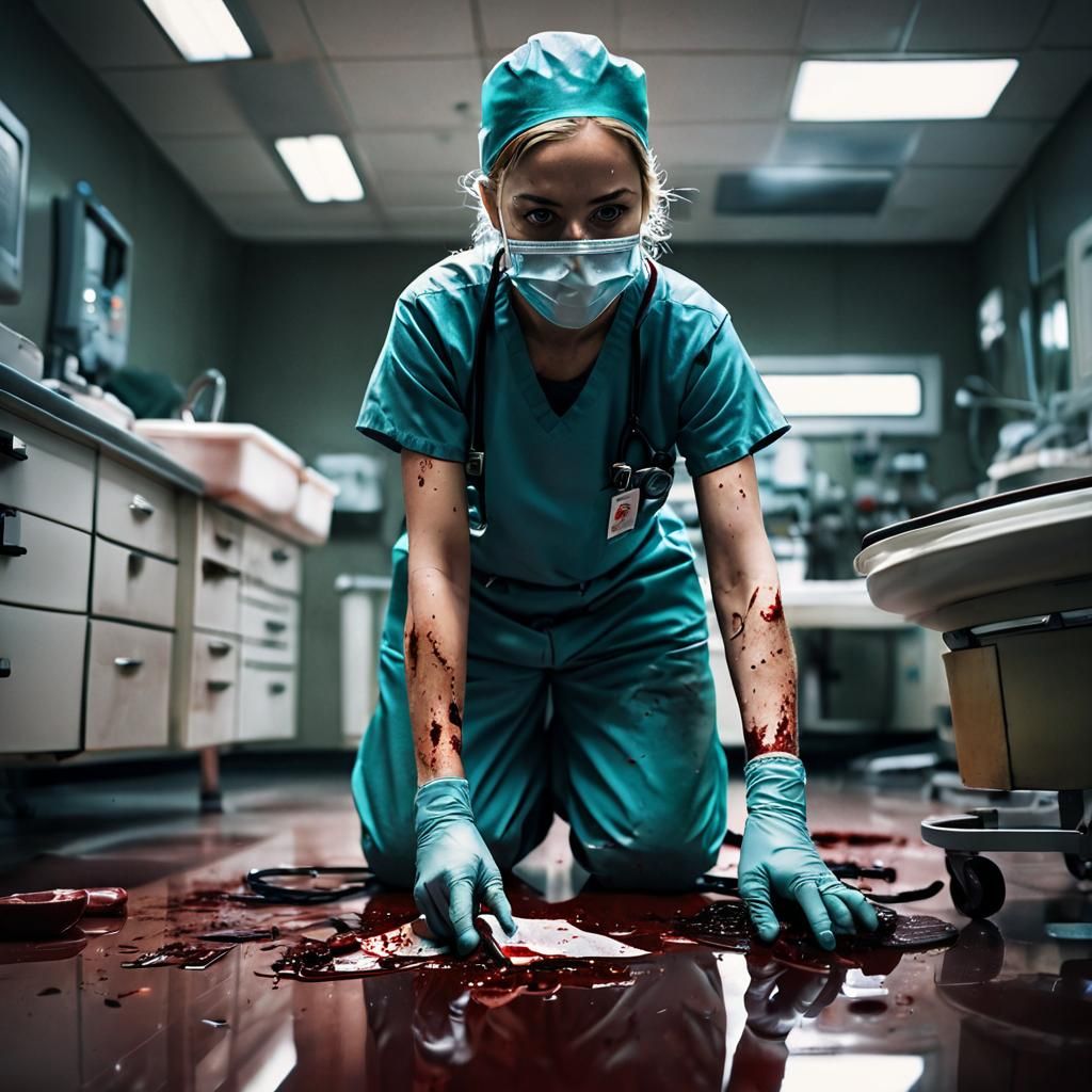 Gritty Medical Mystery in a Dark Film Noir Style