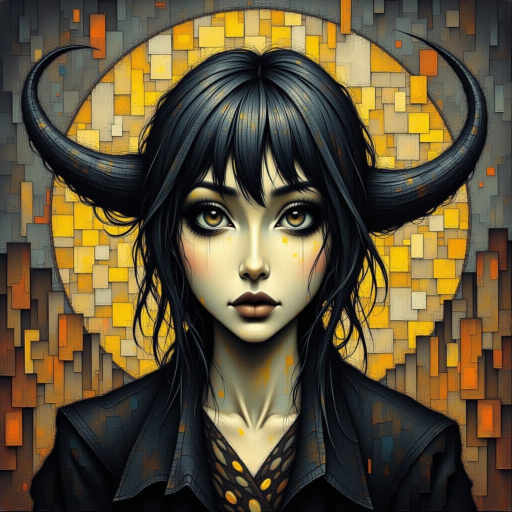 Spectacular Image with Ink and Ash Style