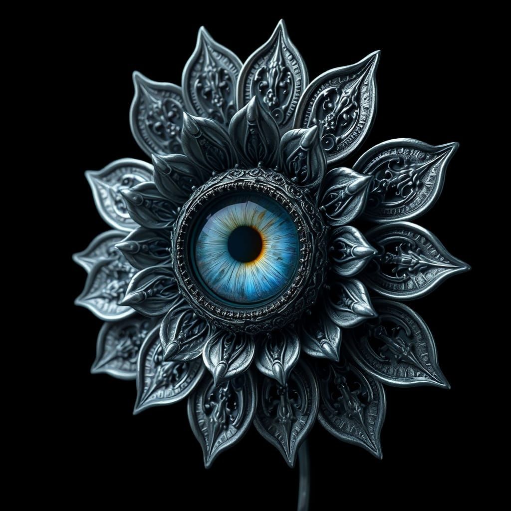 Surreal eye flower,