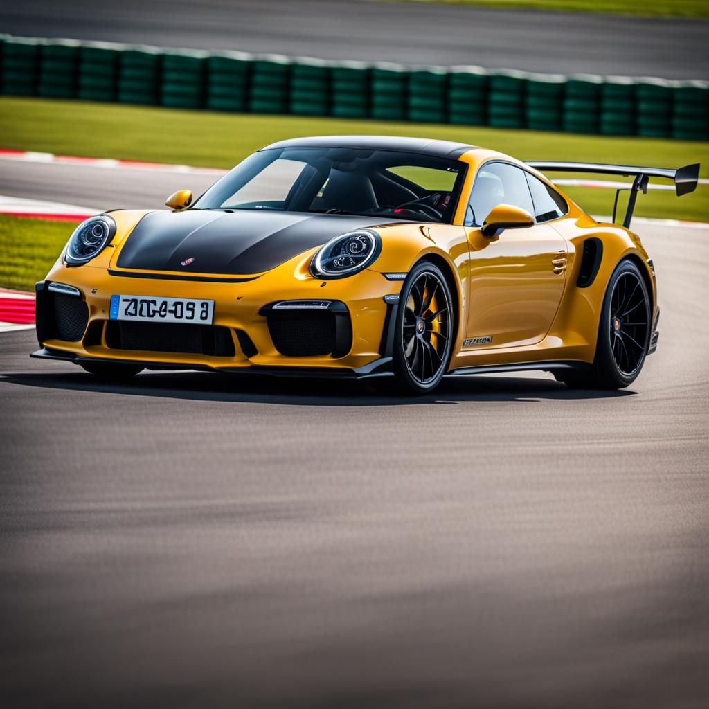 Porsche GT3 RS on Racetrack: Professional Car Photography