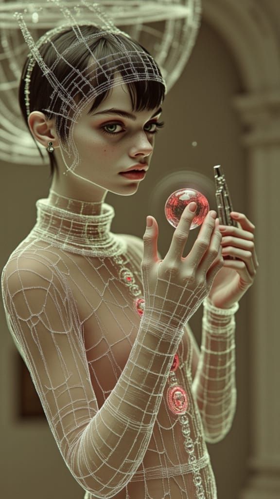 Gothic Hyper-GAP Rock Climber in Subglacialism Landscape