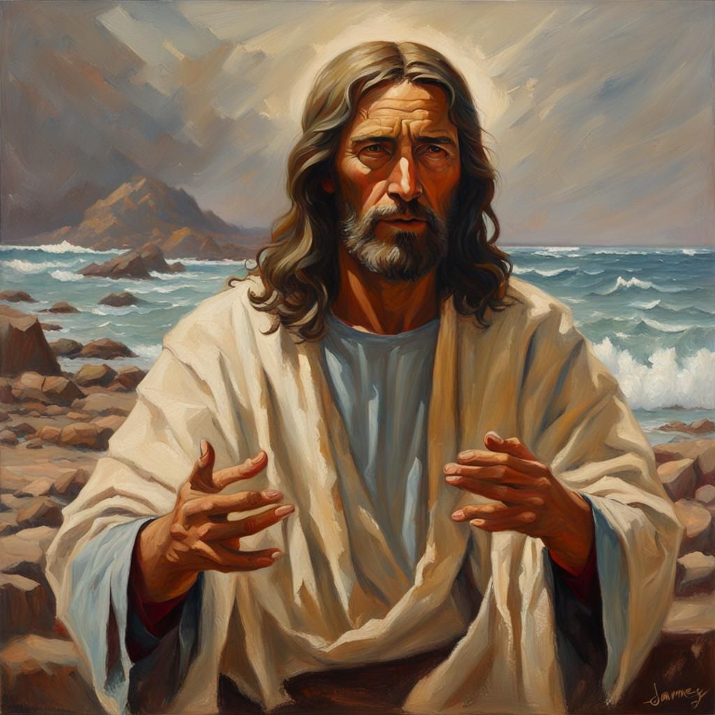 Jesus as Oil Painting by James Gurney