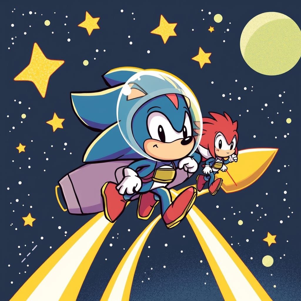 Hedgehog Space Crew Maneuvers Through the Stars