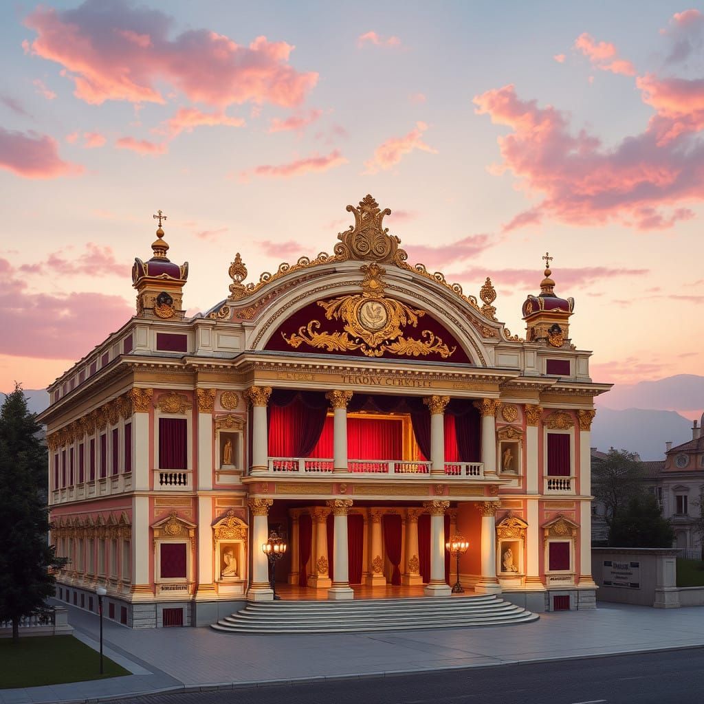 Grand Baroque Theater in Lendva, Slovenia
