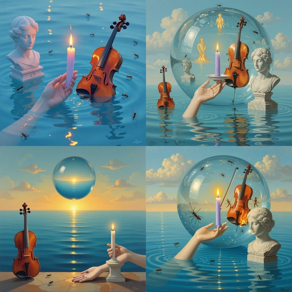 Surreal Sea Reflects Impossible Objects