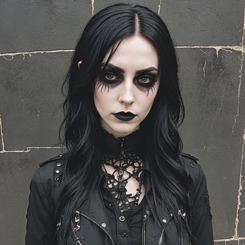 Stylish Goth Girl Portrait