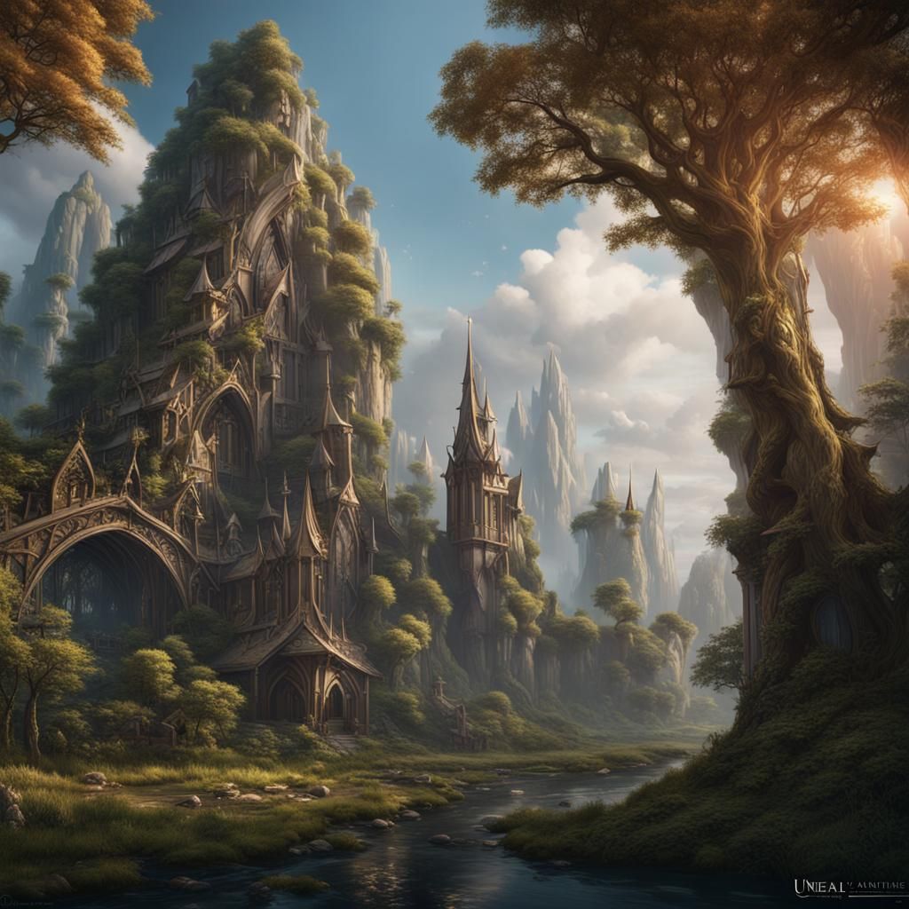 Fantastical Elven Character Concept Art