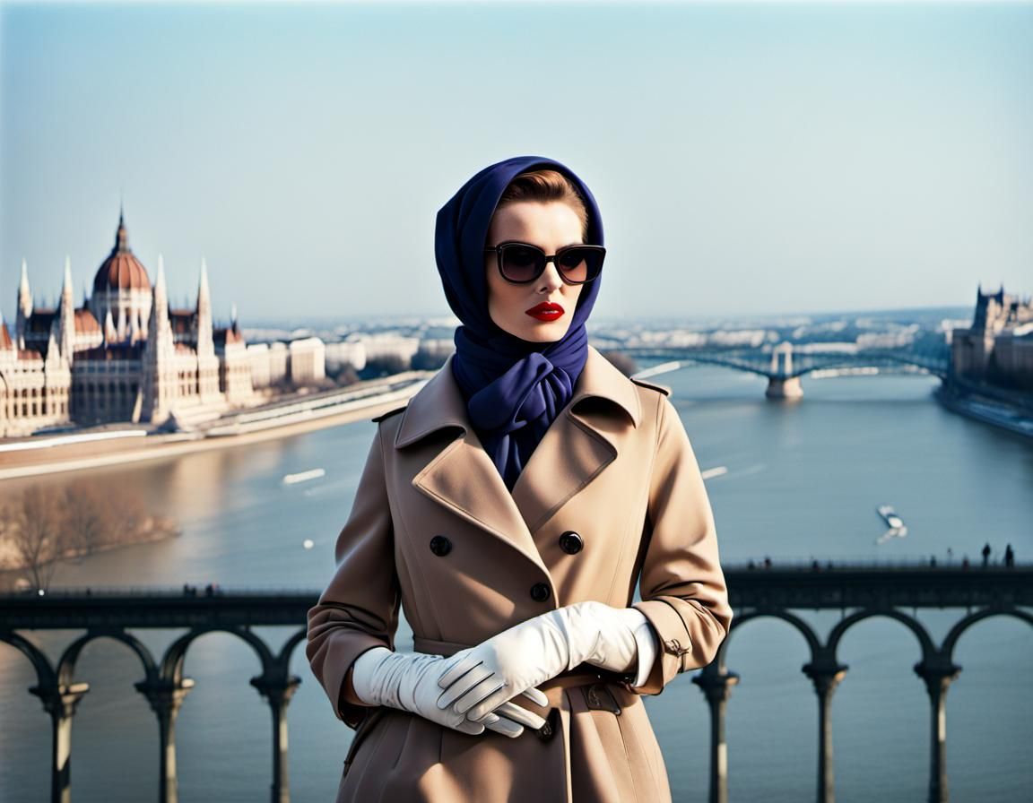 1960s Femme Fatale on Erzsébet Bridge