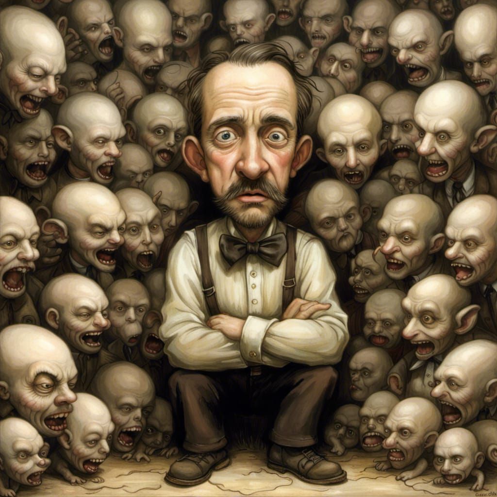 Claustrophobic Panic: A Surreal Character Portrait