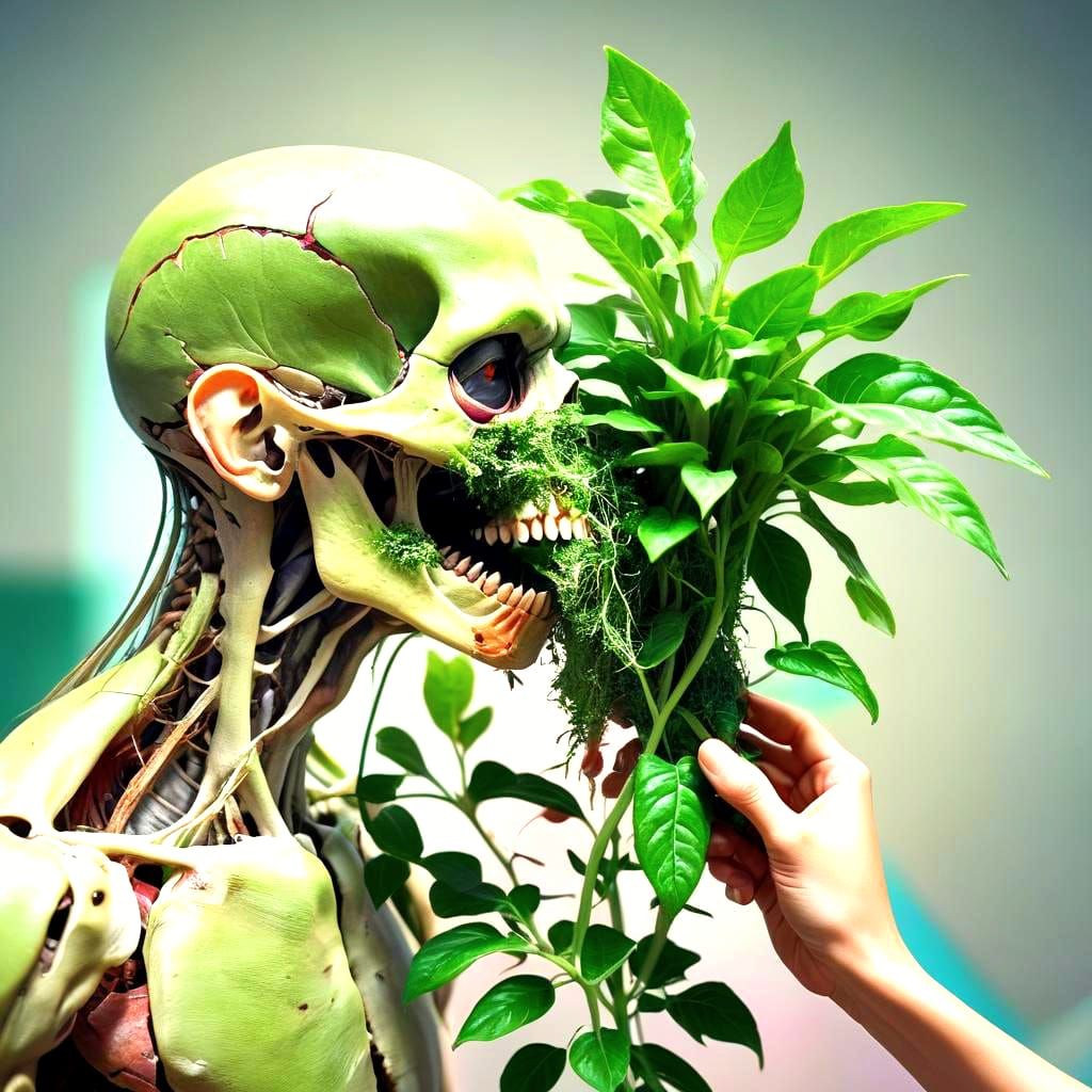 Plant Devouring Human: A Disturbing Scene