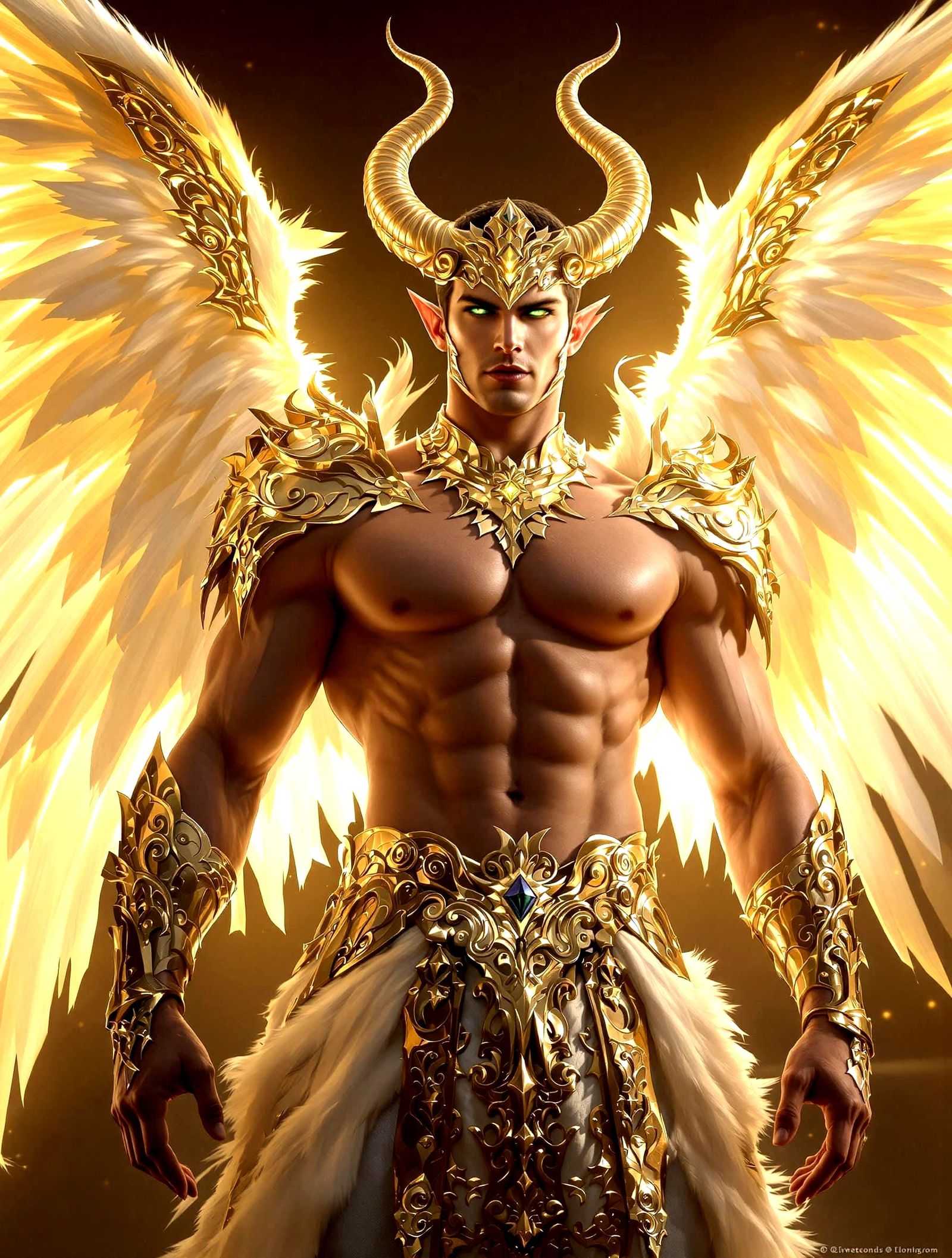 Ethereal Lucifer Unveils Radiant Divine Form