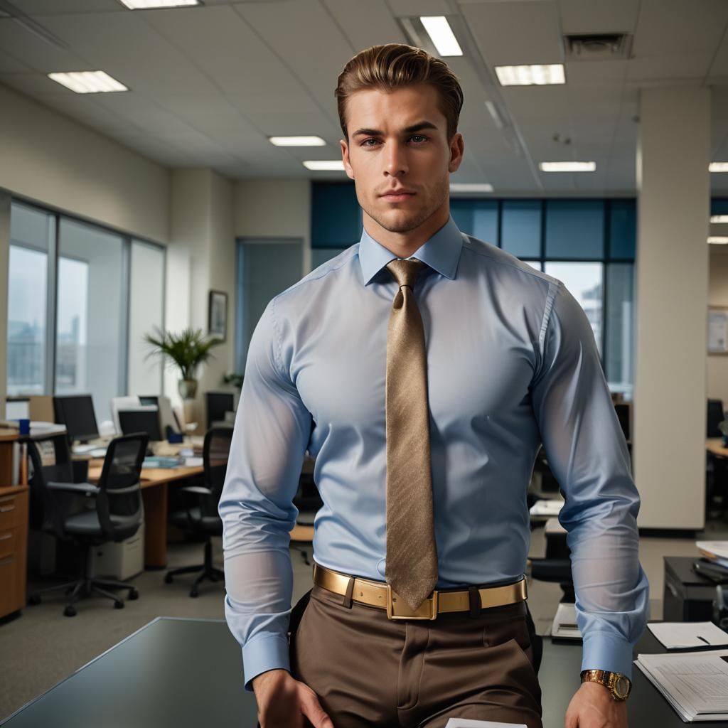 Ethereal Portrait of Man Bathed in Supernova Light