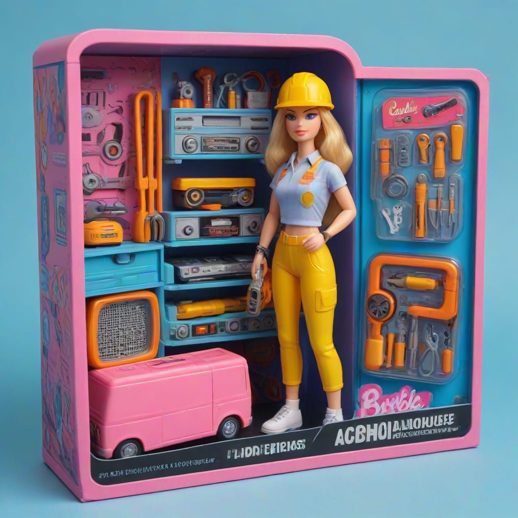Vibrant Collectible Action Figure Box in Pastel Palette