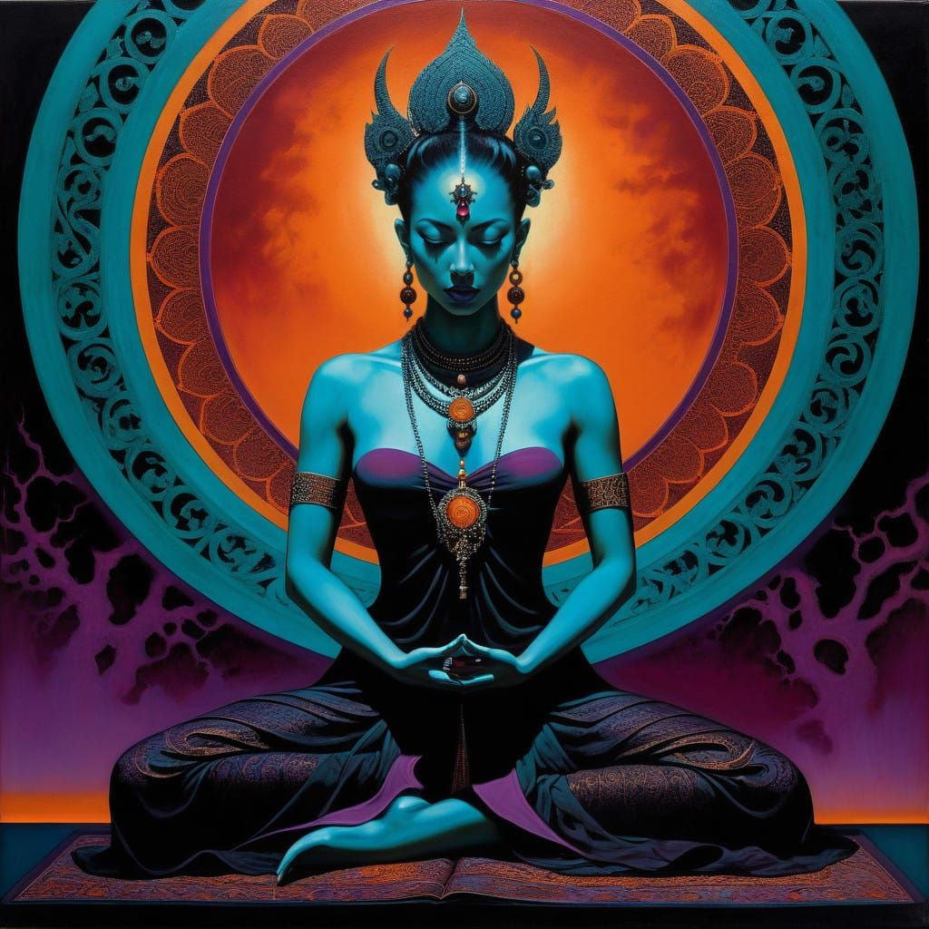 Surreal Mystic in Serene Euphoric Ecstasy