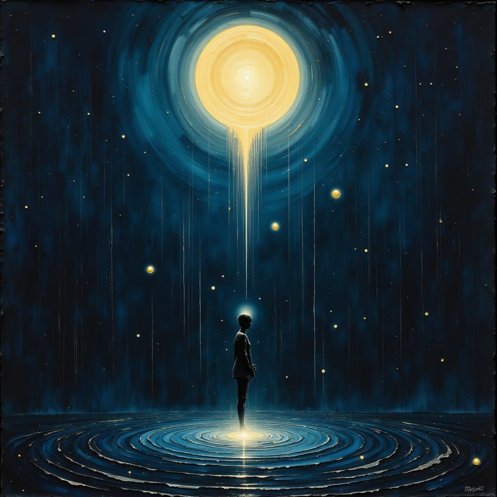 Surreal Tears Defy Gravity in Modern Art