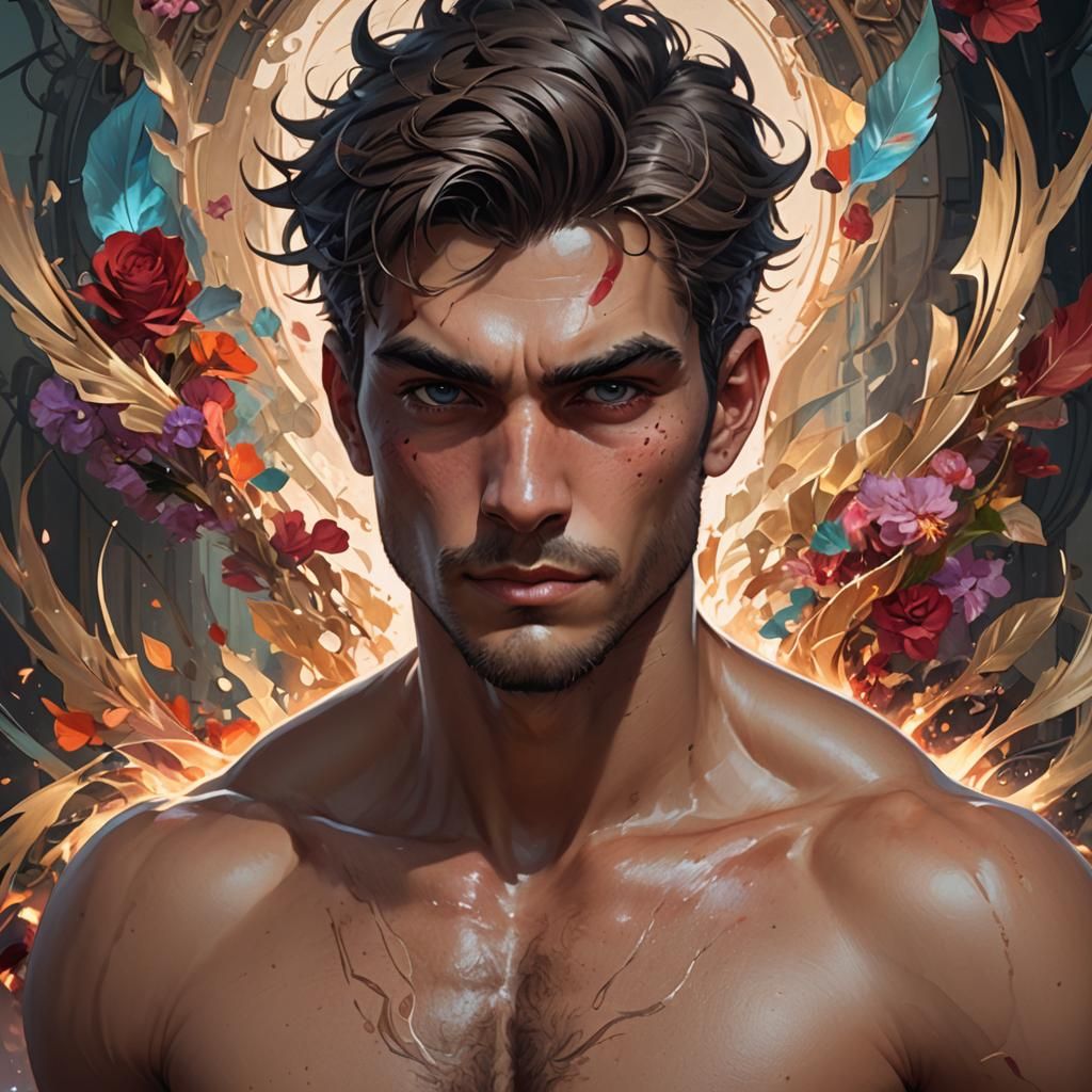 Villain in Love: Detailed Portrait in Artgerm Style