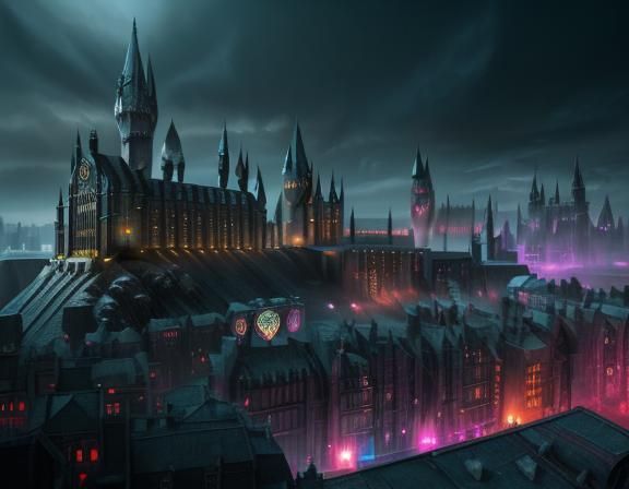 Cyberpunk Hogwarts School of Witchcraft and Wizardry