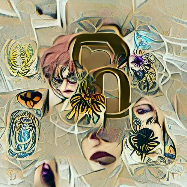 Art Nouveau Image of Mental Health Struggle