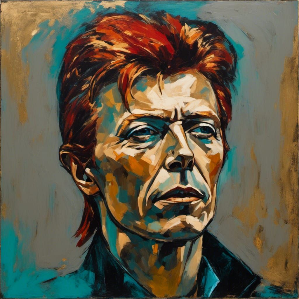 David Bowie in a moment of reflection