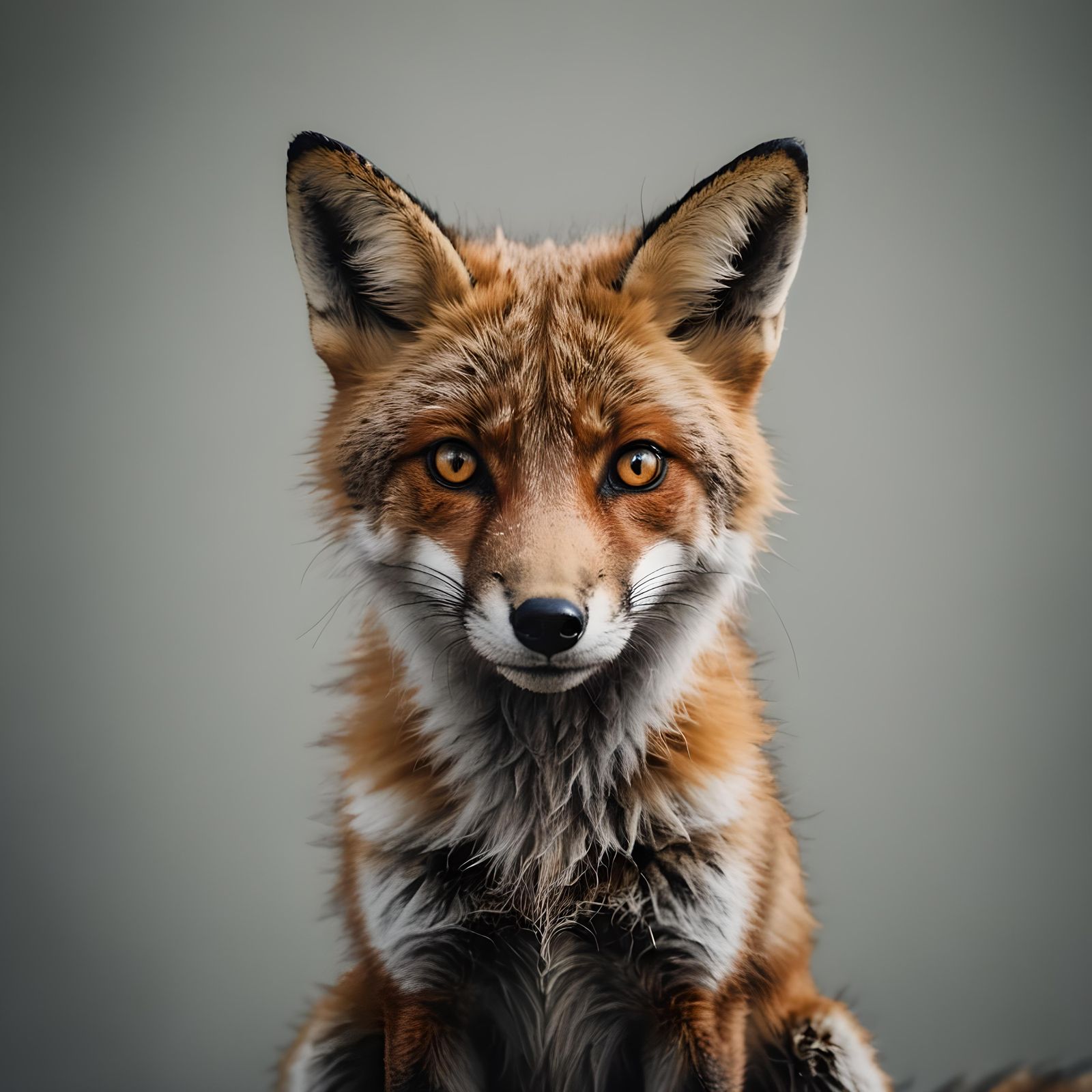 Fox Portrait in Ambient Light, Photographic Style
