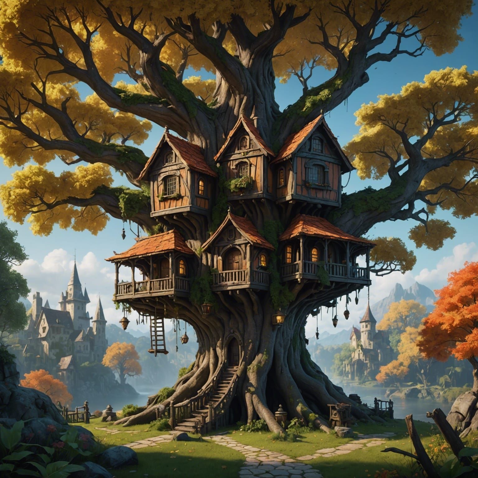A house in a tree