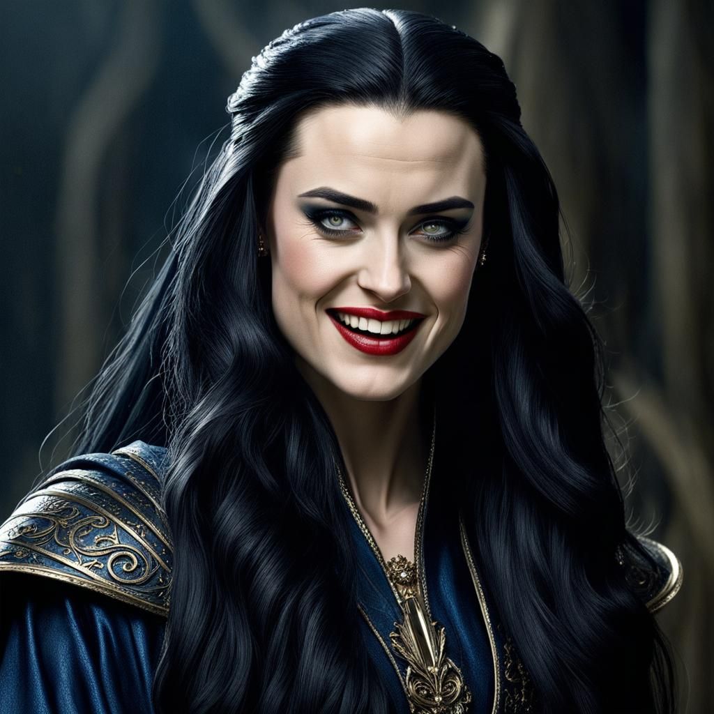 Morgana the Evil Sorceress: Ultrarealistic Portrait