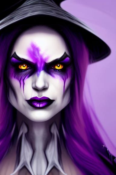 Insane Witch Portrait in Unreal Engine 5 Style