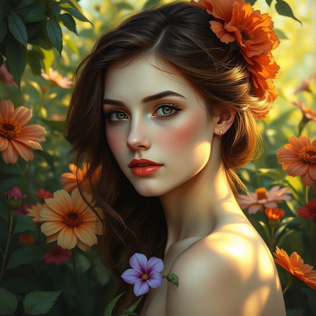 Ethereal Garden Beauty in Soft Pastel Hues