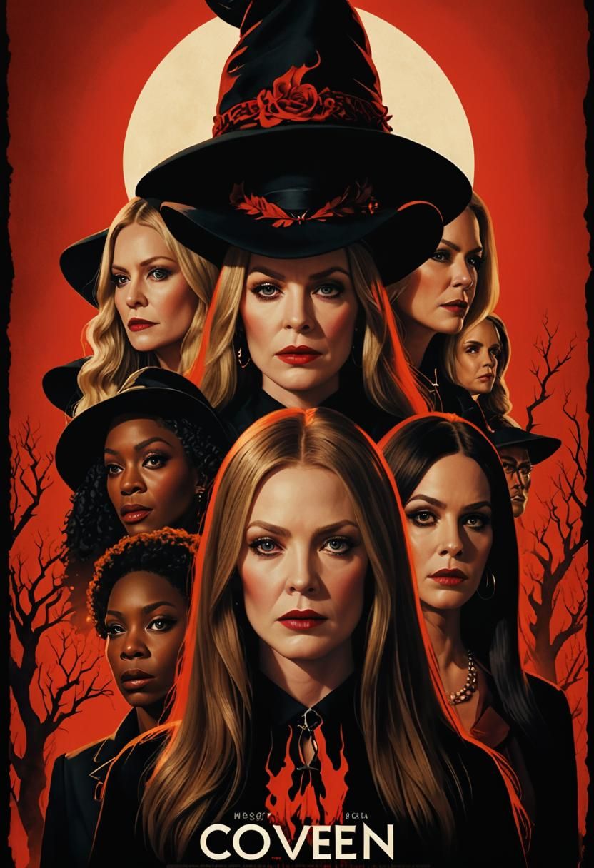 Movie poster for film called "Coven high resolution cinemati...