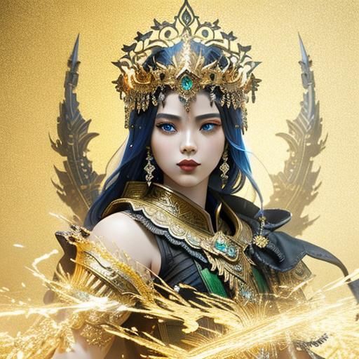 Epic Emperor in Illuminated Digital Matte Painting