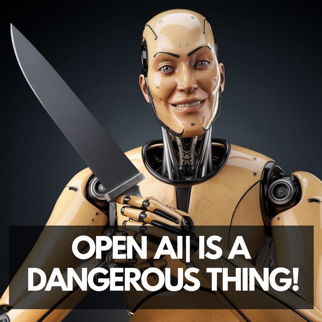 Sinister Robot Warns: Open AI is Dangerous