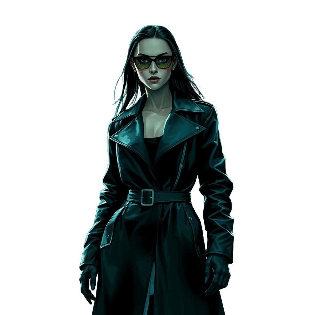 Neo's Cyberpunk Muse in a Futuristic World