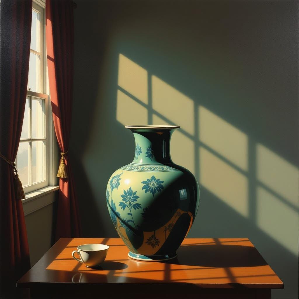 Surreal Object in Dreamlike Light, Magritte Inspired