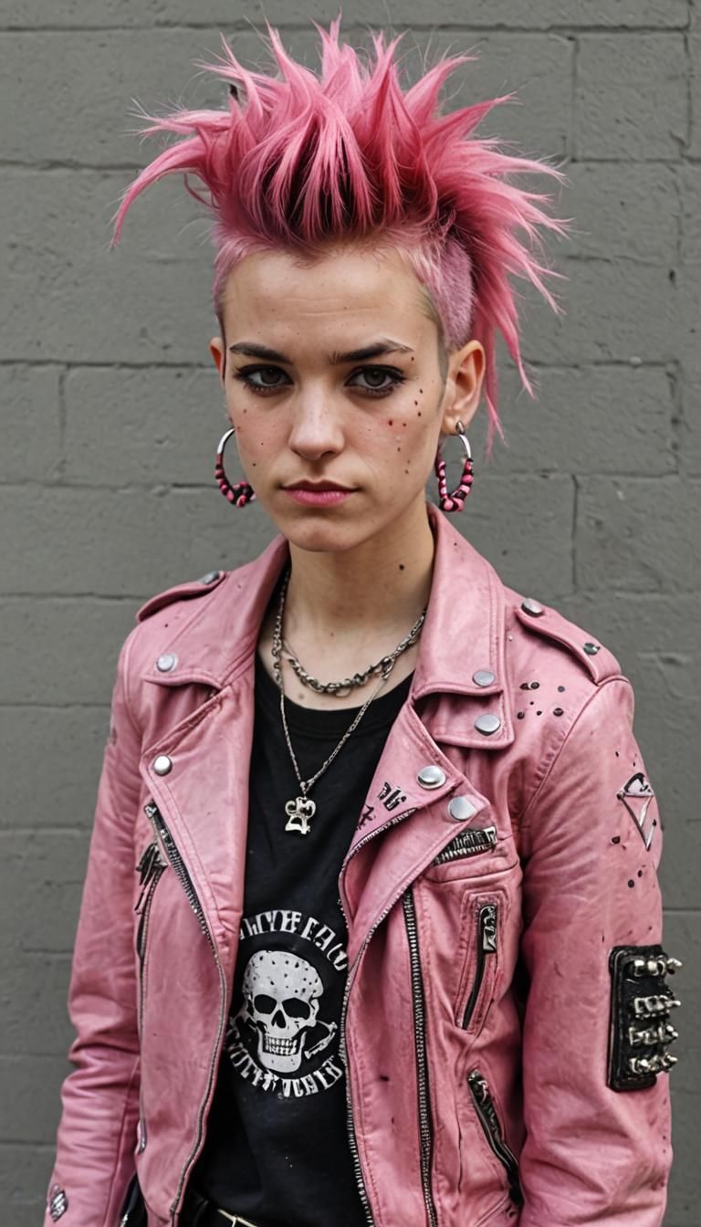 Pretty in Pink Punk Portrait