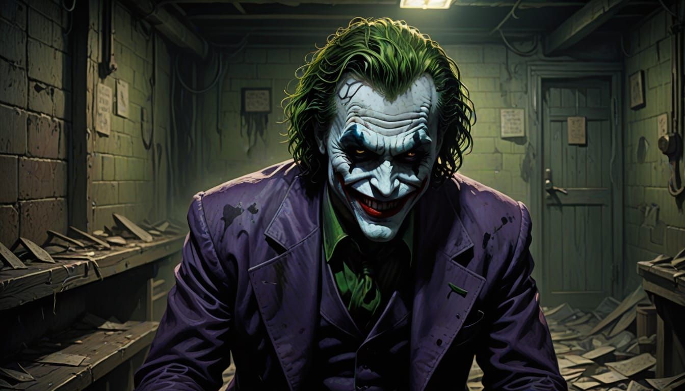 Joker Hiding in Dark Fantasy Mother's Basement