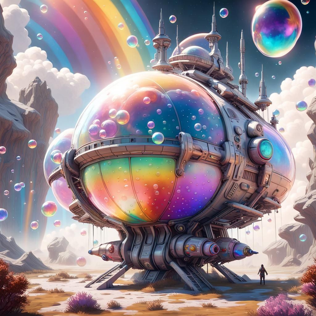 DND Spaceship with Pegasus and Bubble Propulsion