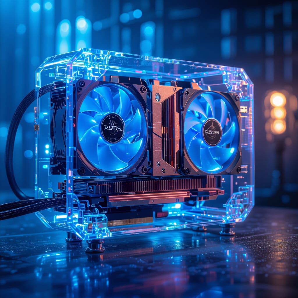 Custom RTX 3060 "Ice Reaper" Cooling System in Industrial St...