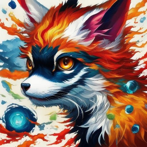 Ethereal Crystal Landscape in a Windswept Scene