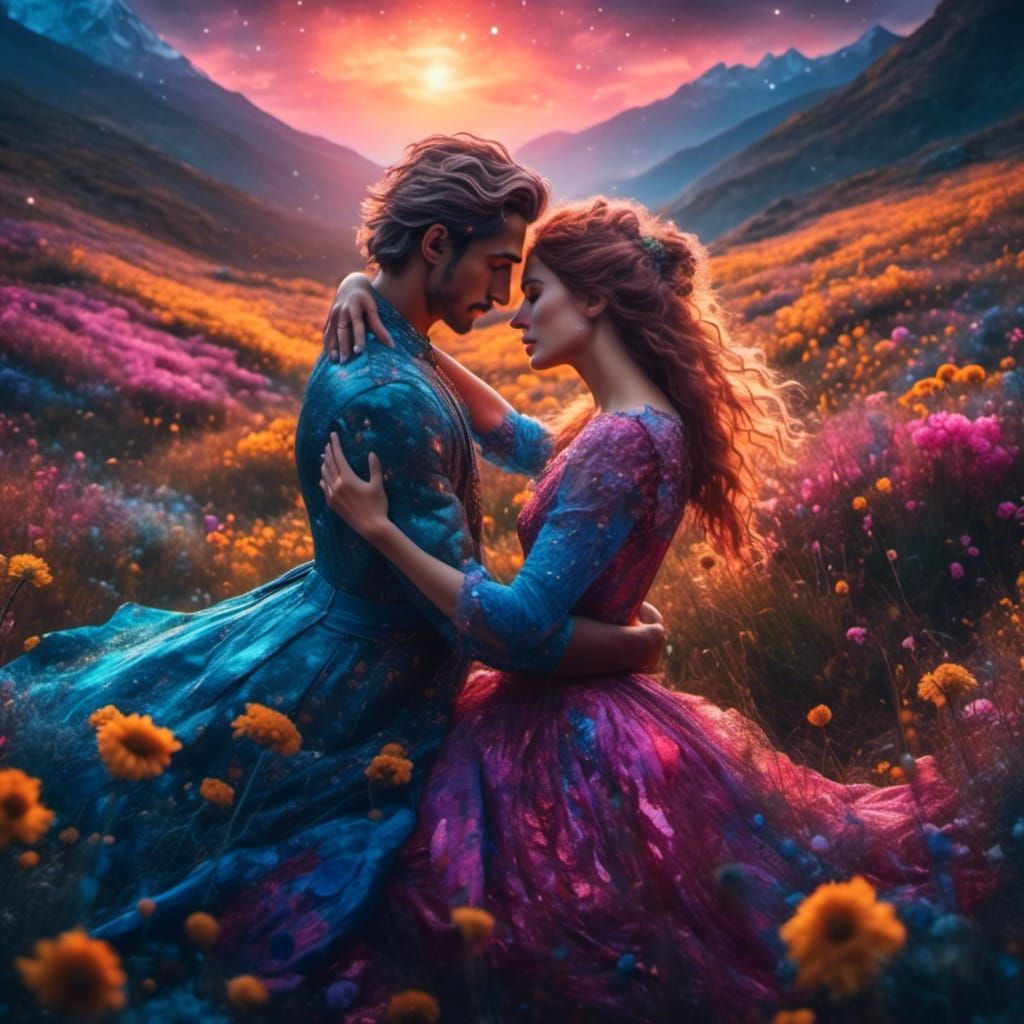 <lora:Night Sparkle:1.0> I am falling so deep 
into this wom...