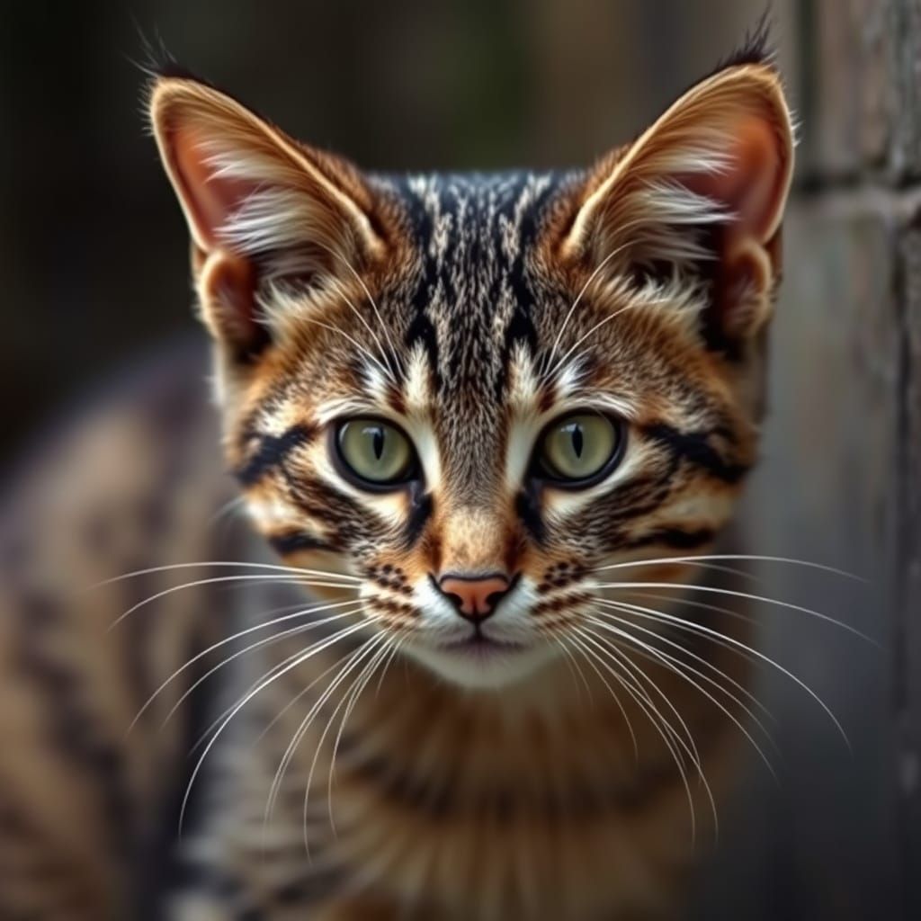 Mysterious Moonlit Werecat