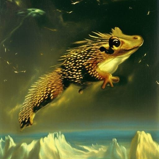 Hedgefrog's Brave Flight to the Moon: Classical Art