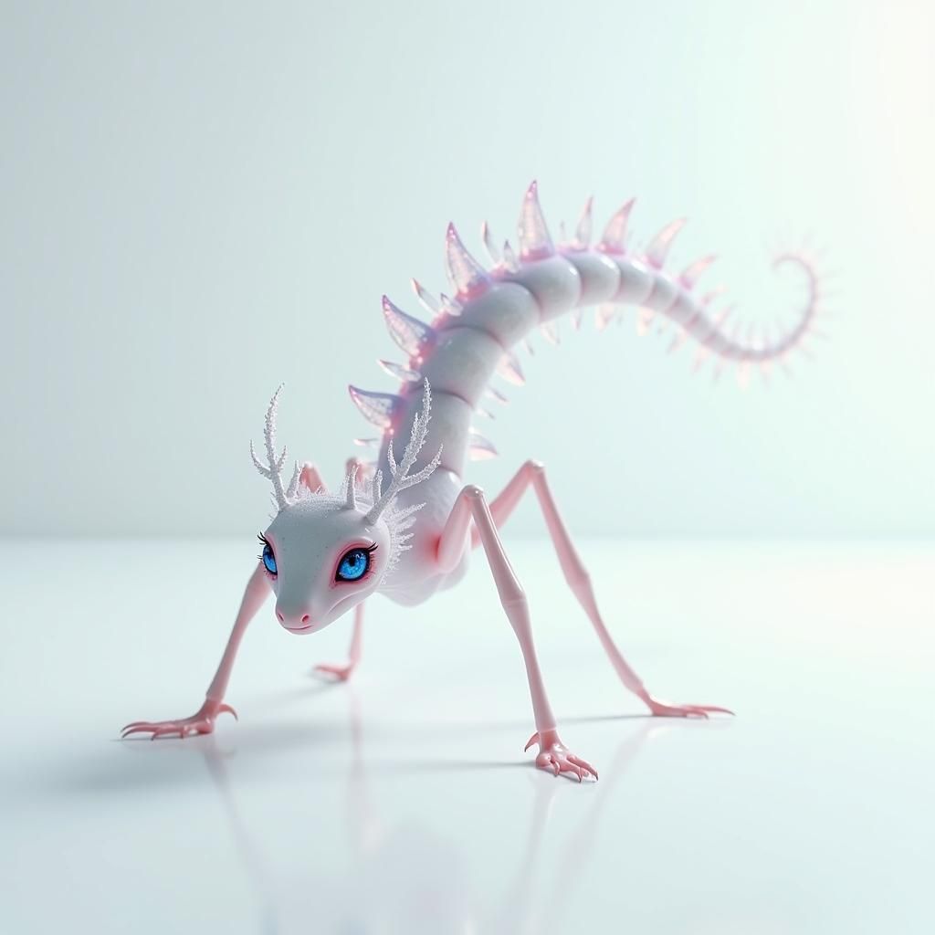 Dreamlike Creature in Photorealistic 3D Rendering