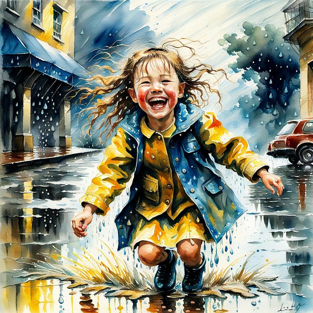 Playing in the rain 08