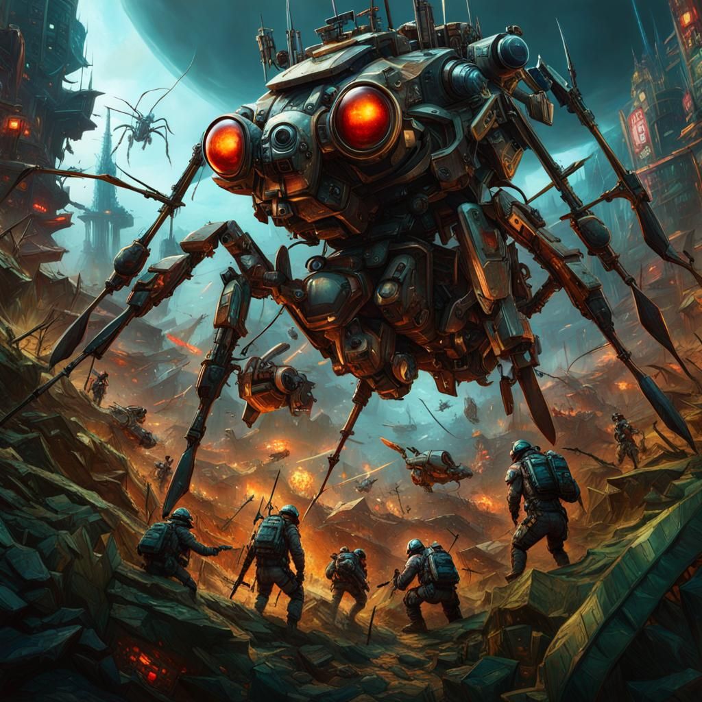Alien Robot Bugs Invasion of Earth: WAR OF THE WORLDS