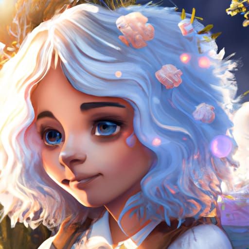 Cute Game Character in Dreamscape Digital Art