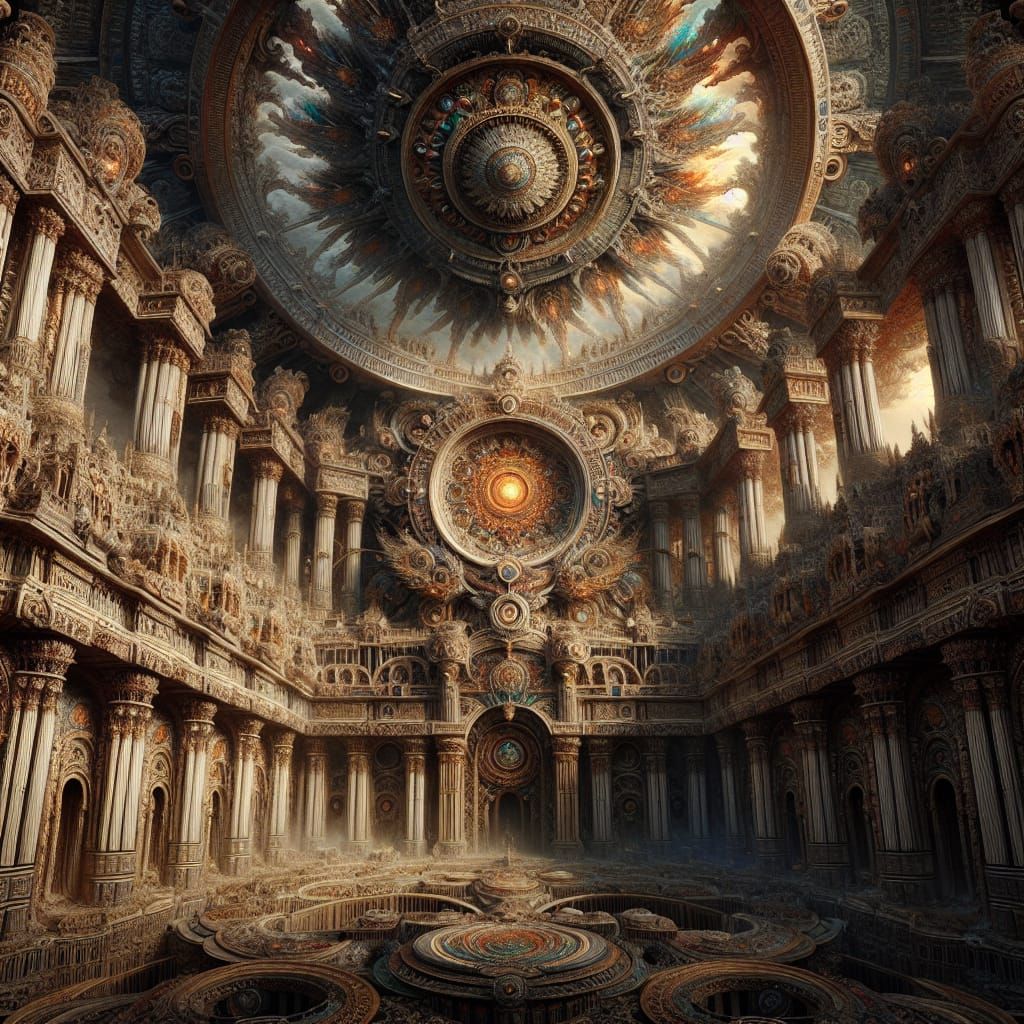 Epic Digital Painting of Ancient Anunnaki