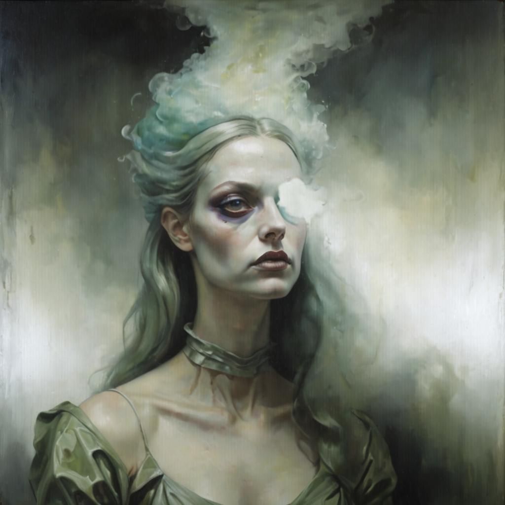 Fiendish Cleverness: A Surreal Oil Portrait