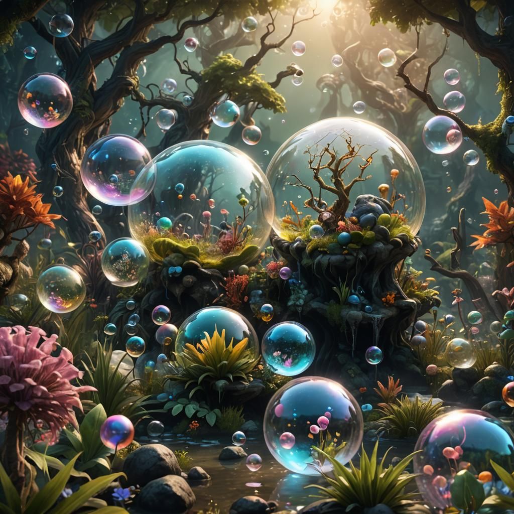 Magical Bubble World: Fantasy Concept Art