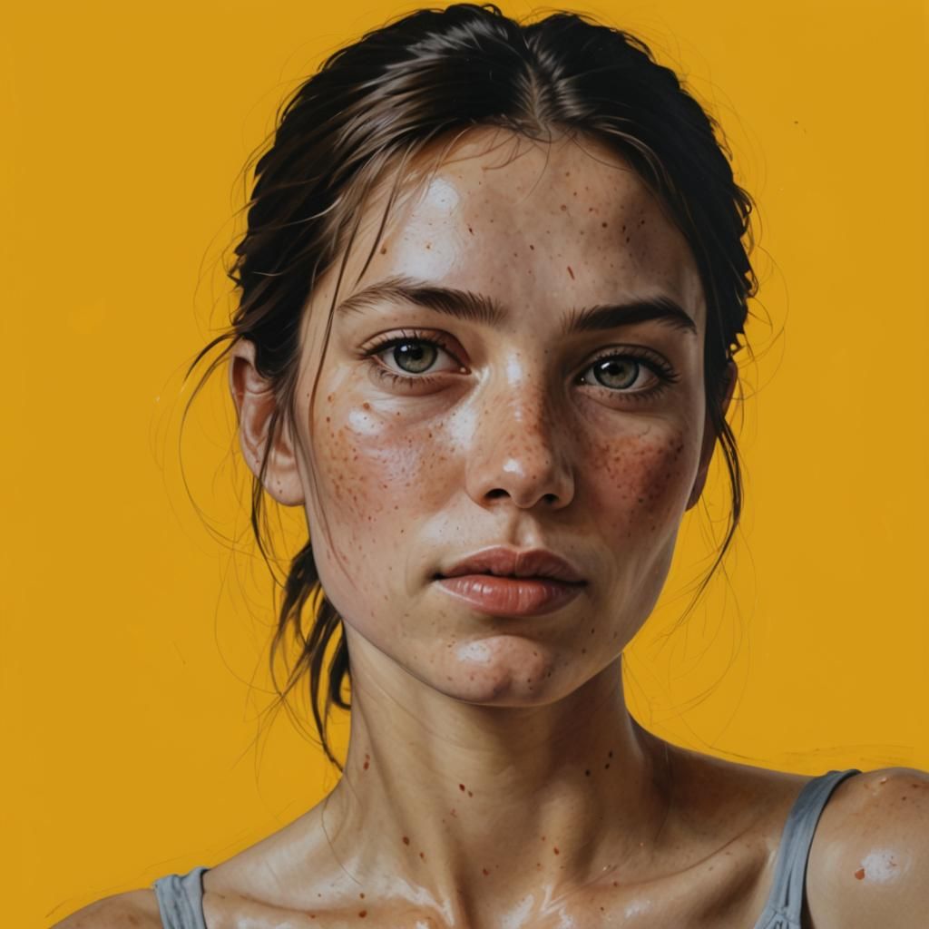 Realistic Painted Portrait
