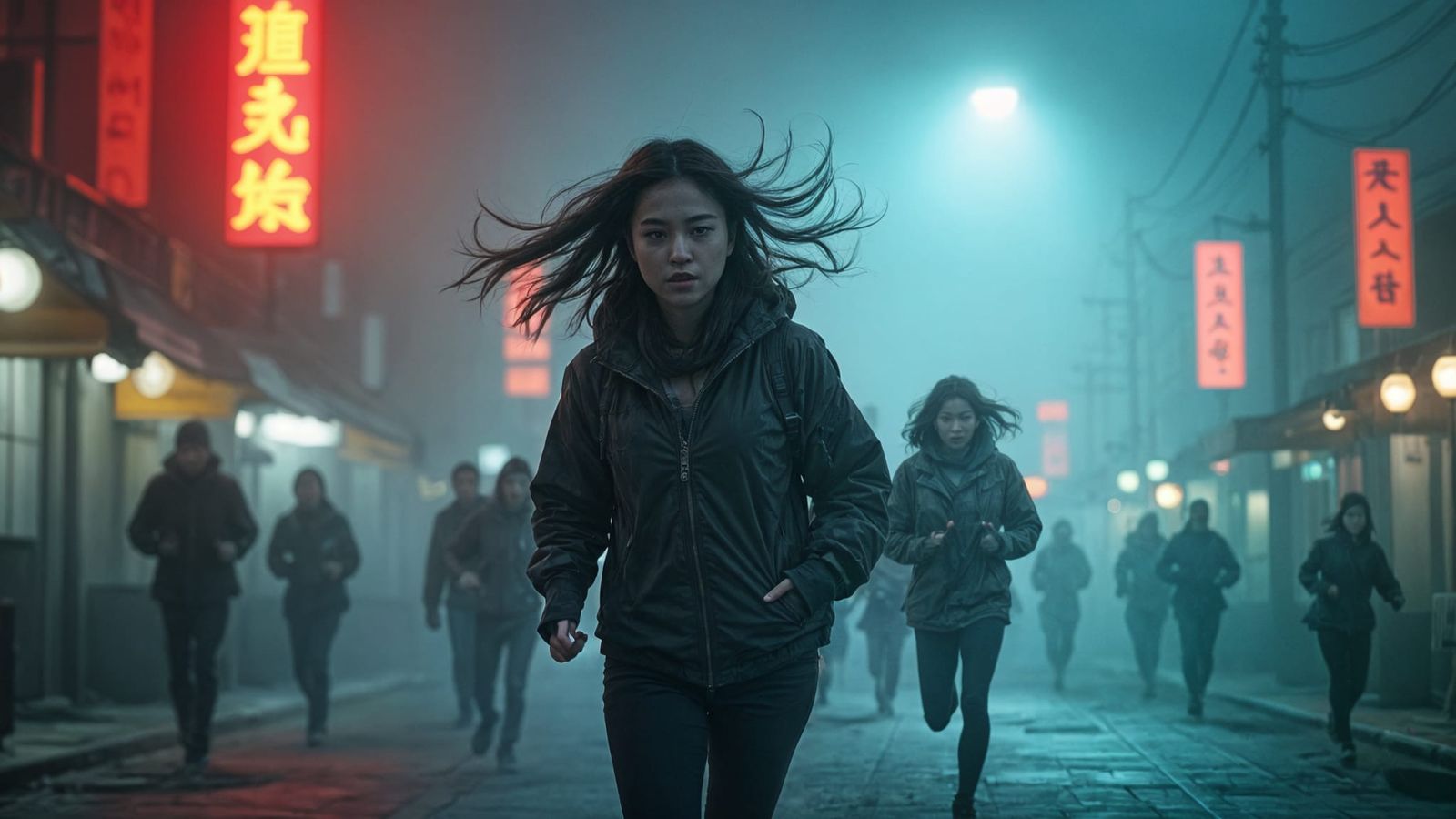Sarah Chen Races Through Fog-Shrouded Streets